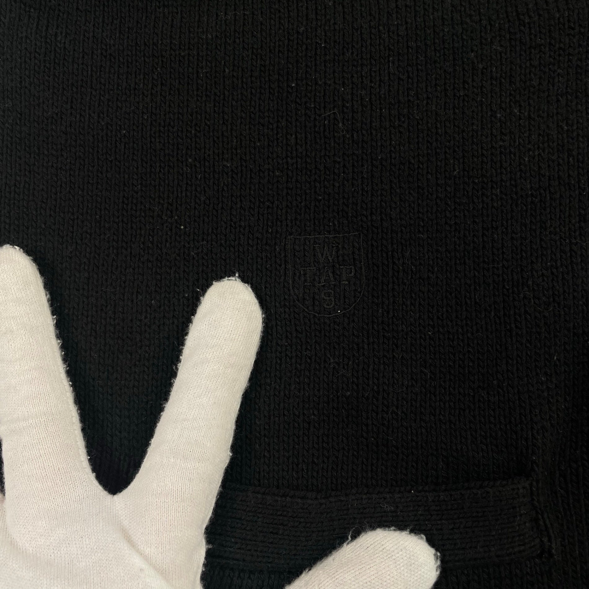 WTAPS ダブルタップス / オールドVネックニットベスト ブラック SIZE:1