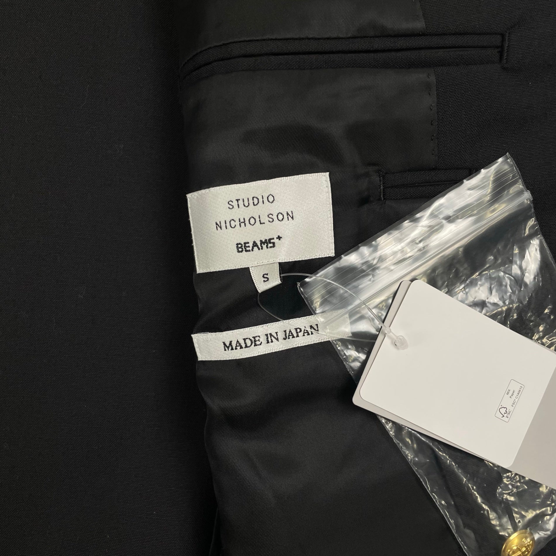 STUDIO NICHOLSON × BEAMS PLUS スタジオニコルソン ビームスプラス / PAUL BLAZER タグ付 参考定価：100,000+tax SIZE:S