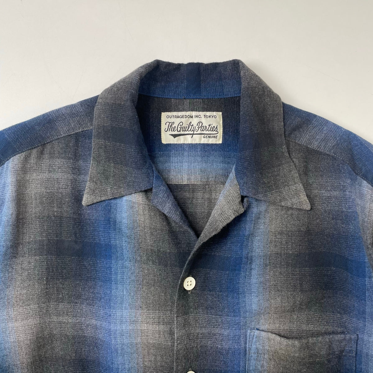 WACKO MARIA / レーヨンオンブレチェックシャツ SIZE:M