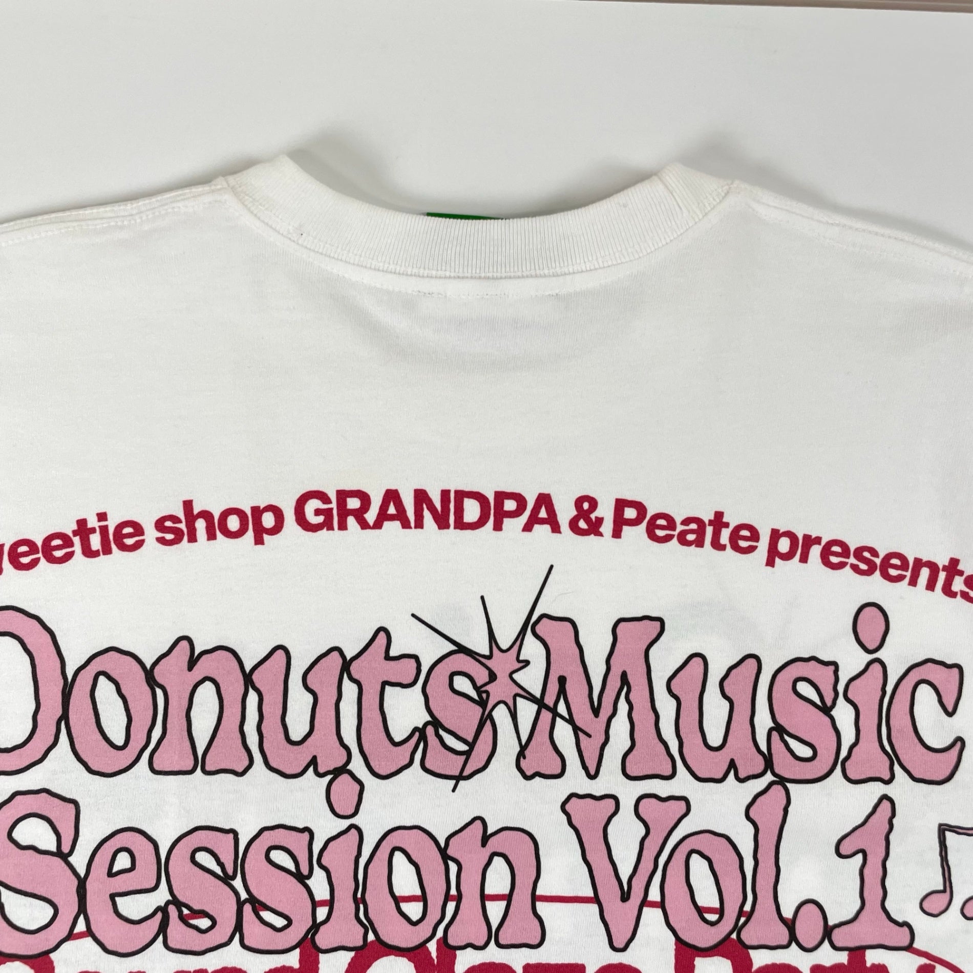 sweetie shop GRANDPA × Peate / Donuts Music Session Vol.1 TEE SIZE：L程度