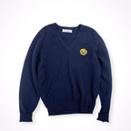 Burberry's バーバリーズ / ヴィンテージエンブレムVネックニット スコットランド製 SIZE：38