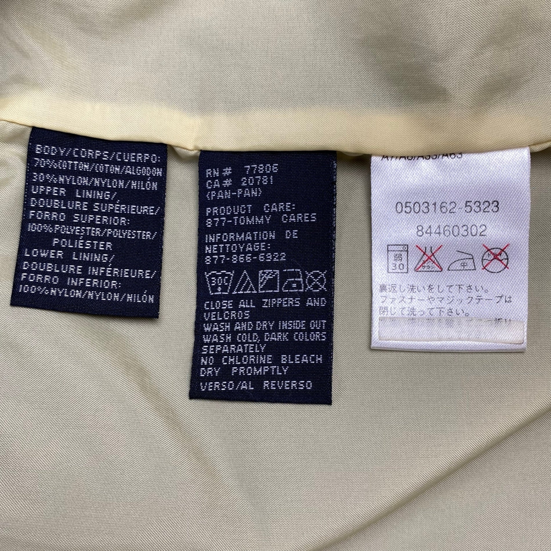 【LIMITTED ISSUE】 VINTAGE 90-00s TOMMY HILFIGER トミーヒルフィガー / COTTON NYLON TECH JACKET タクティカル ミリタリー フライトジャケット SIZE:L