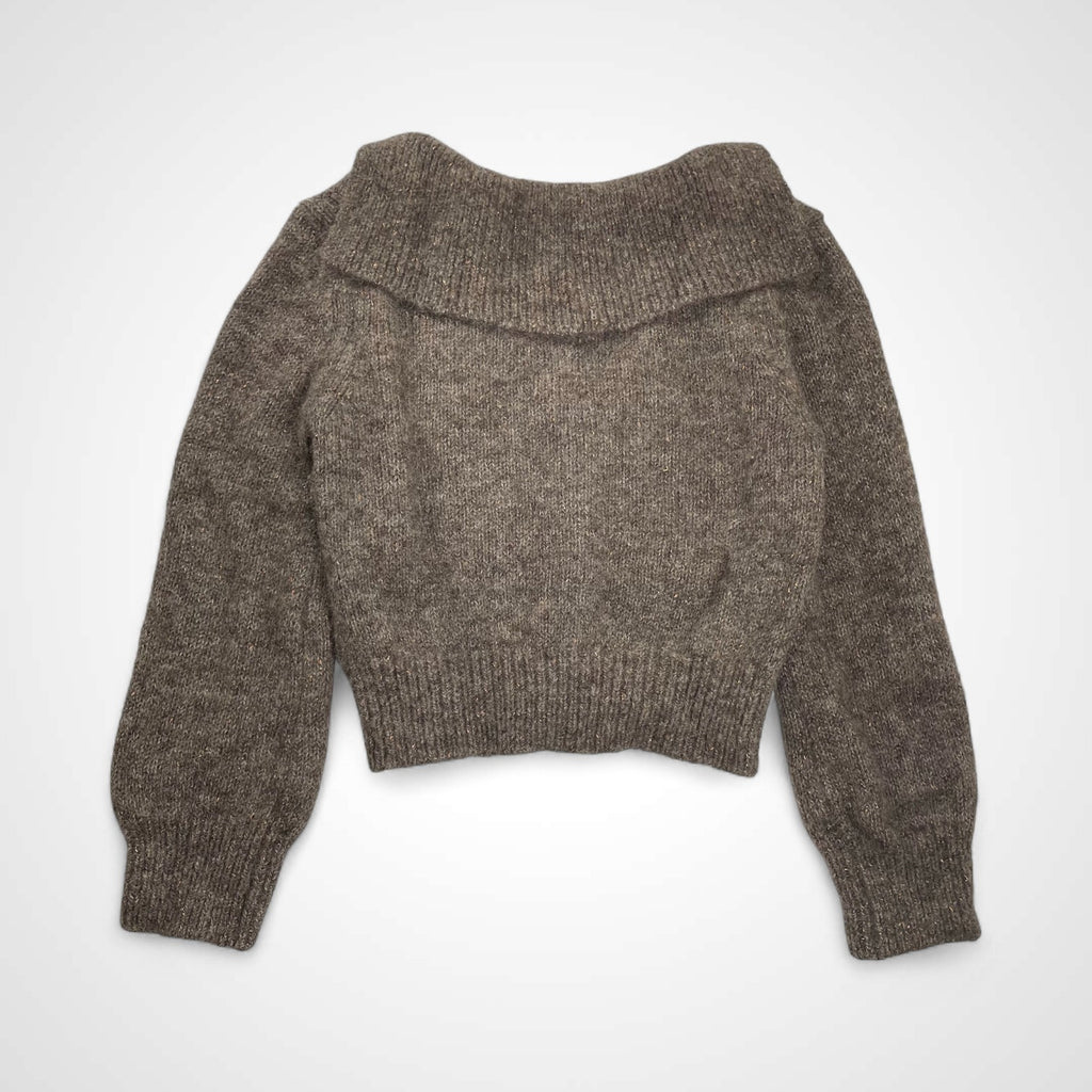 BACCA バッカ / アルパカラメミックス セーラーカラーVネックカーディガン 参考定価：26,000+tax SIZE:S