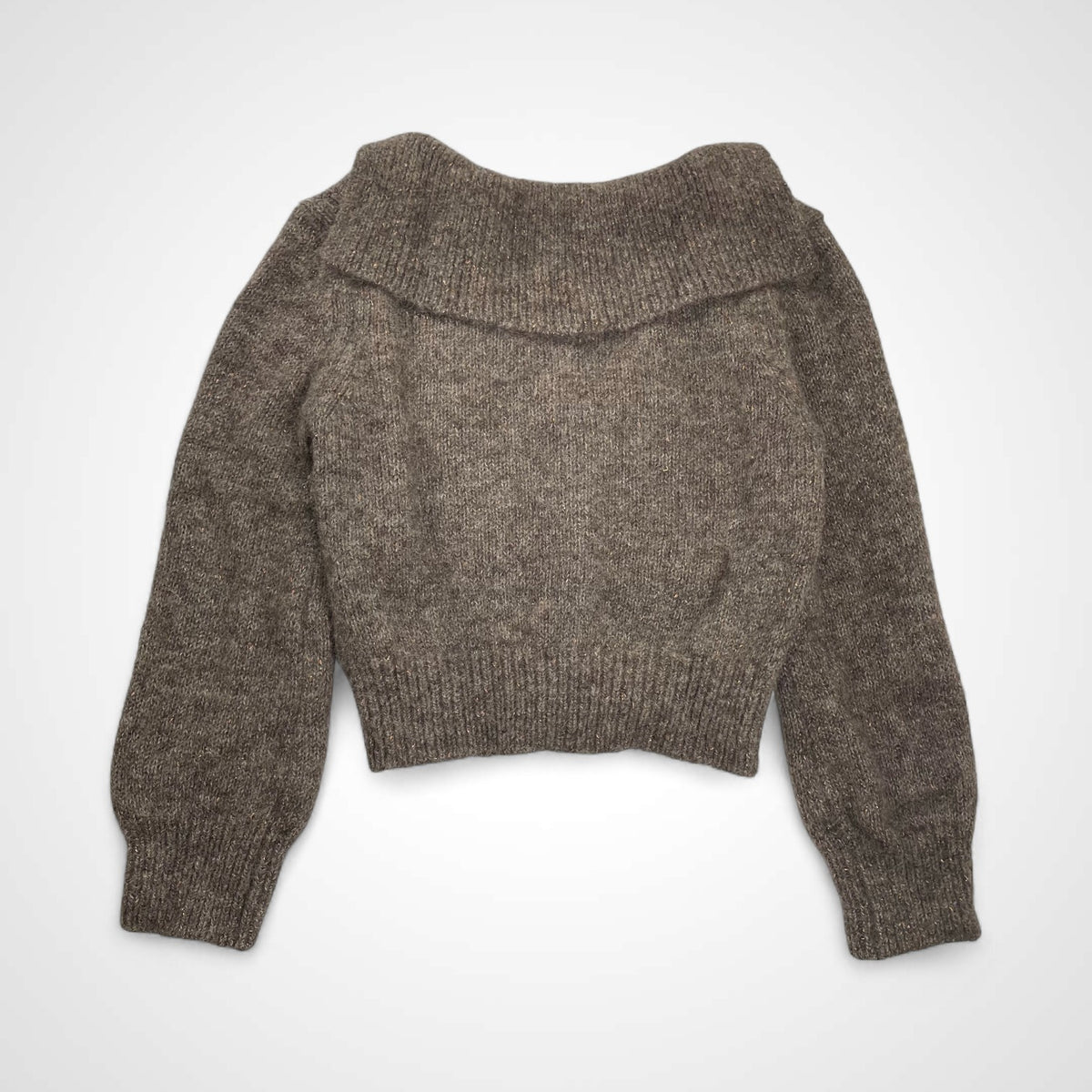 BACCA バッカ / アルパカラメミックス セーラーカラーVネックカーディガン 参考定価：26,000+tax SIZE:S