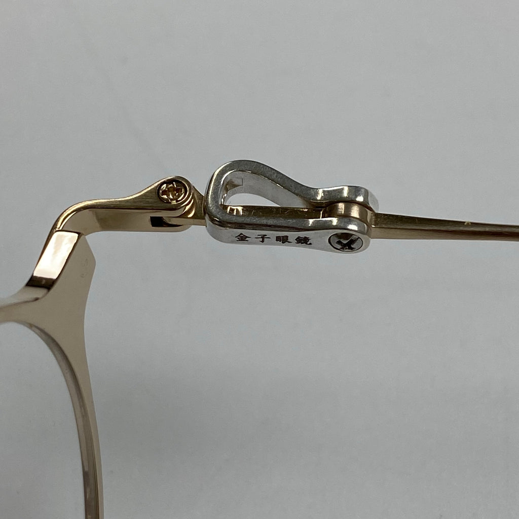 金子眼鏡 「PREMIUMシリーズ」 / ラウンド SILVER925ミックス 度なしクリアレンズ 参考定価：80,000程度 SIZE:47□22-141