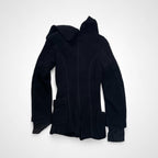 JUNYA WATANABE COMME des GARCONS ジュンヤワタナベ コムデギャルソン / 07AW アシンメトリーポケット ウールニットスリムジャケット SIZE:SS