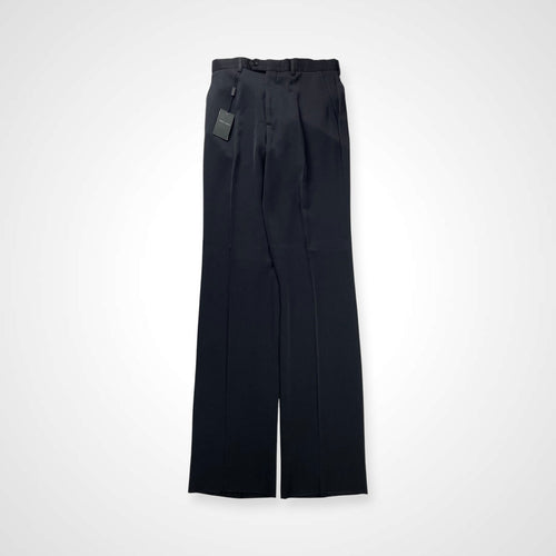 GIORGIO ARMANI ジョルジオ アルマーニ / キュプラMIXスラックス 黒タグ BORGO21製 未使用 SIZE:46