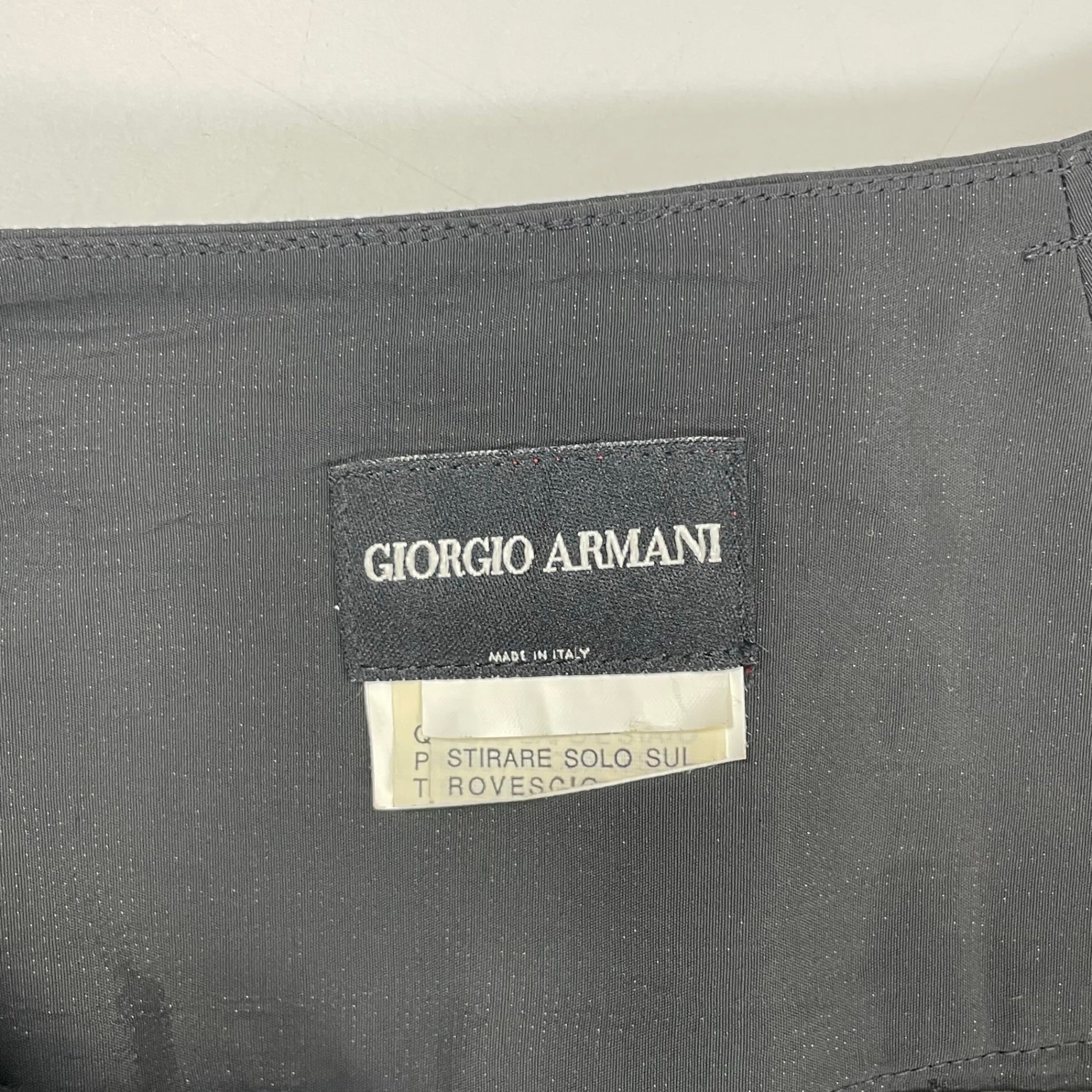GIORGIO ARMANI / ナイロンタッチ ワイドパンツ イタリア製 SIZE:W77cm