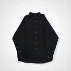 VINTAGE ヴィンテージ / レーヨンヴィンテージシャツ 彫金メタルボタン ブラック SIZE:XL