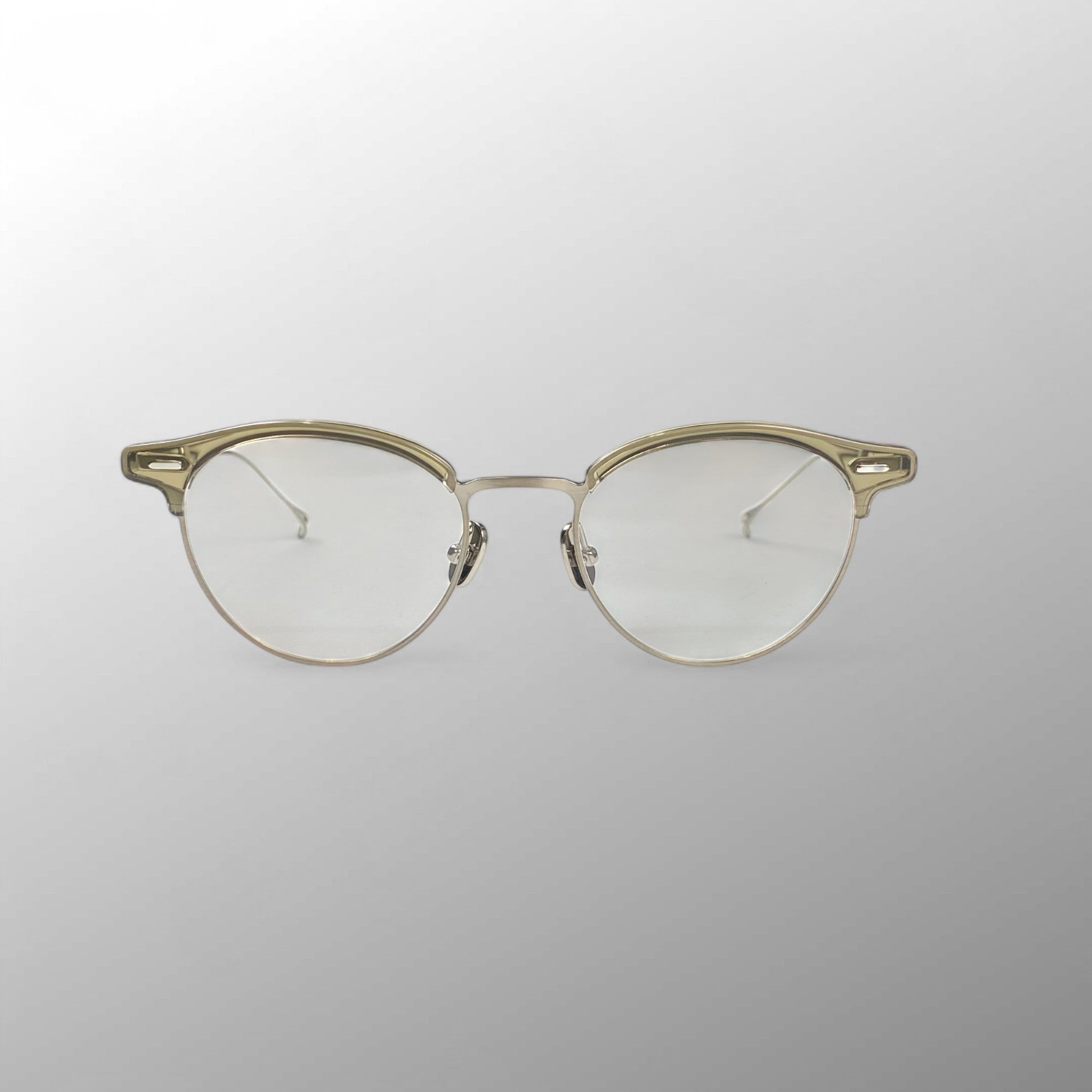 【美品】 ISSEY MIYAKE × 金子眼鏡 / BROW BOSTON Ⅷ ボストン型 クリアアイブロウ 度なしクリアレンズ 参考定価：60,000+tax