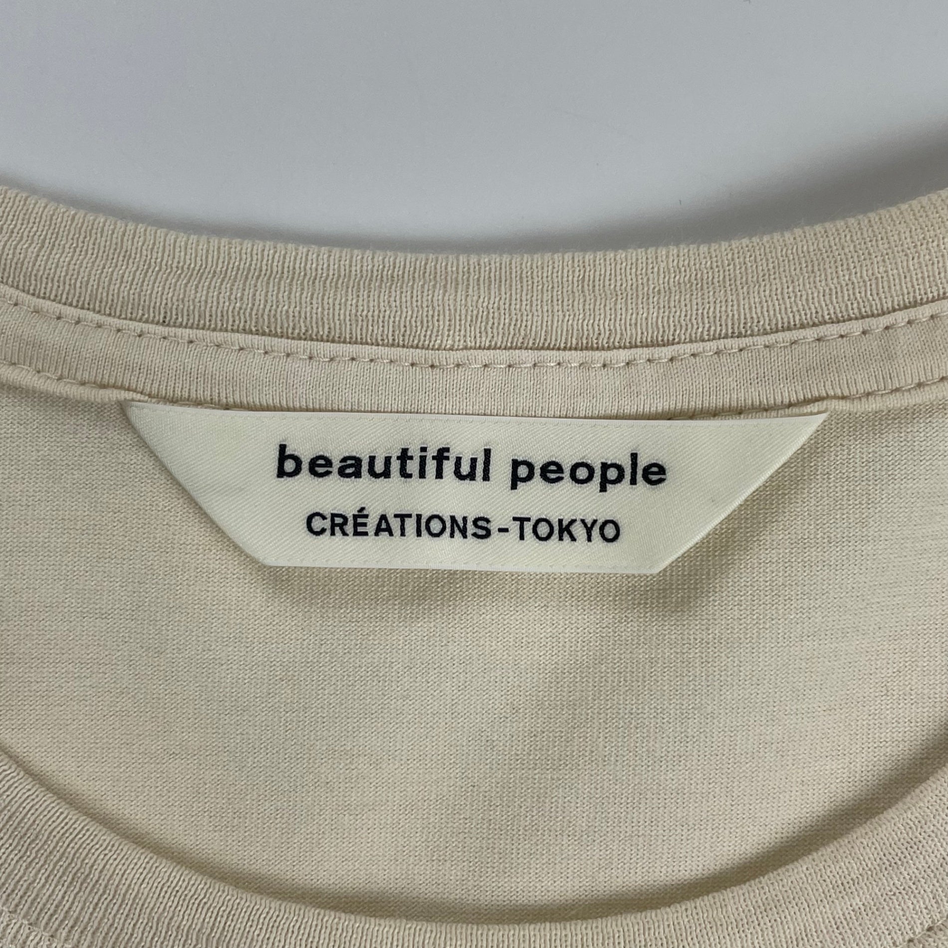 beautiful people ビューティフル ピープル / suvin royal jersey gradually logo Tee 参考定価：18,000+tax SIZE:180