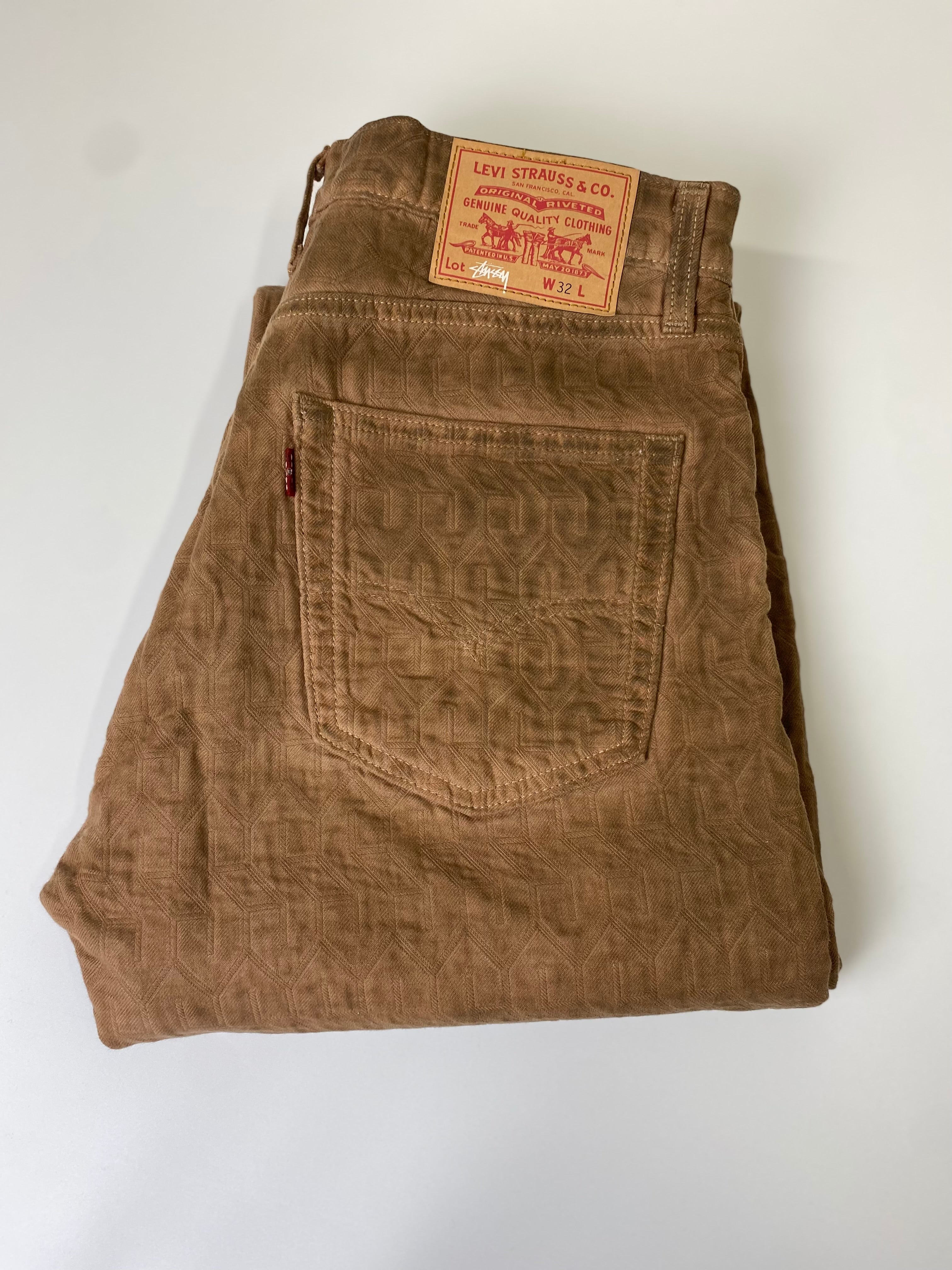 Levi’s × stussy リーバイス ×ステューシー コラボ DYED JACQUARD JEANS ジャガード ジーンズ