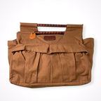 Brown Brown / キャンバス生地 ハンドルカゴバッグ 参考定価：24,000程度