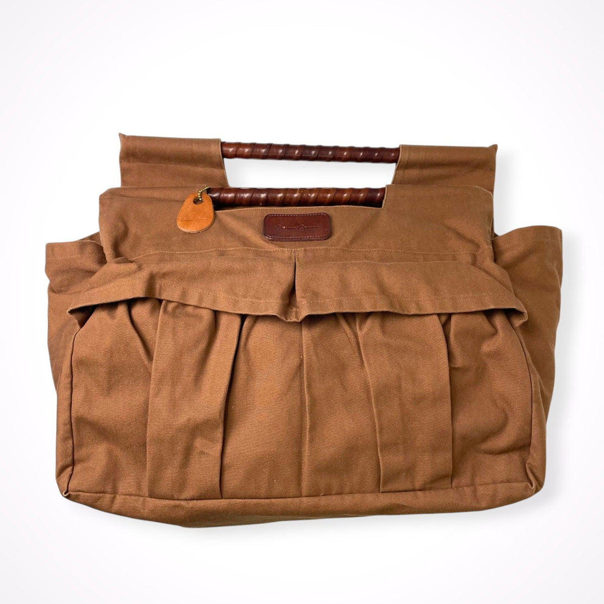Brown Brown / キャンバス生地 ハンドルカゴバッグ 参考定価：24,000程度