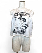 PRADA プラダ stellar leuna アメコミ風 プリント ノースリーブ Tシャツ