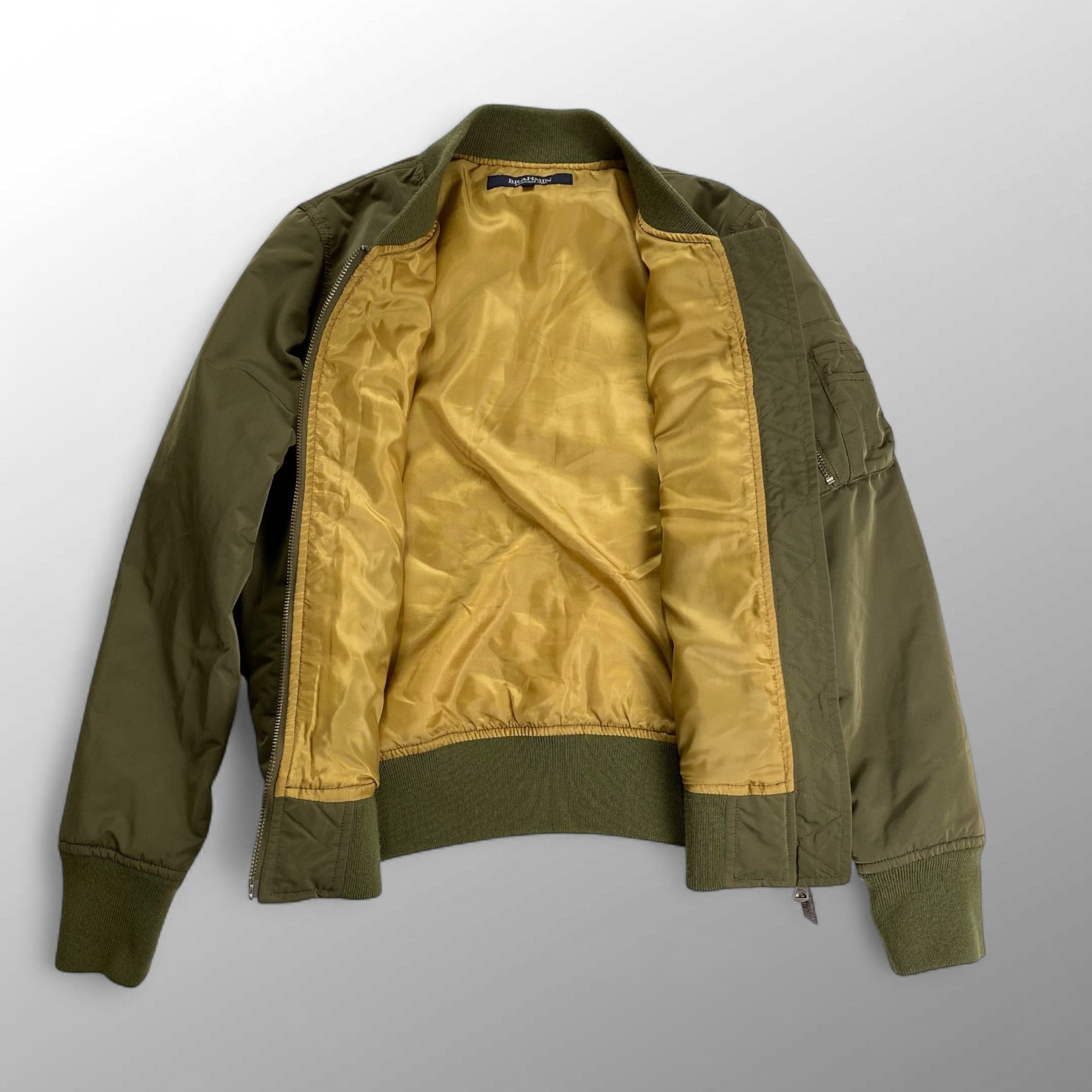 BRAHMIN ブラーミン / MA-1ジャケット 中綿 オリーブ SIZE：38