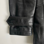 Dress hippy ドレスヒッピー / Leather Pea Coat ダブルブレストレザージャケット 参考定価：65,000程度 SIZE:S