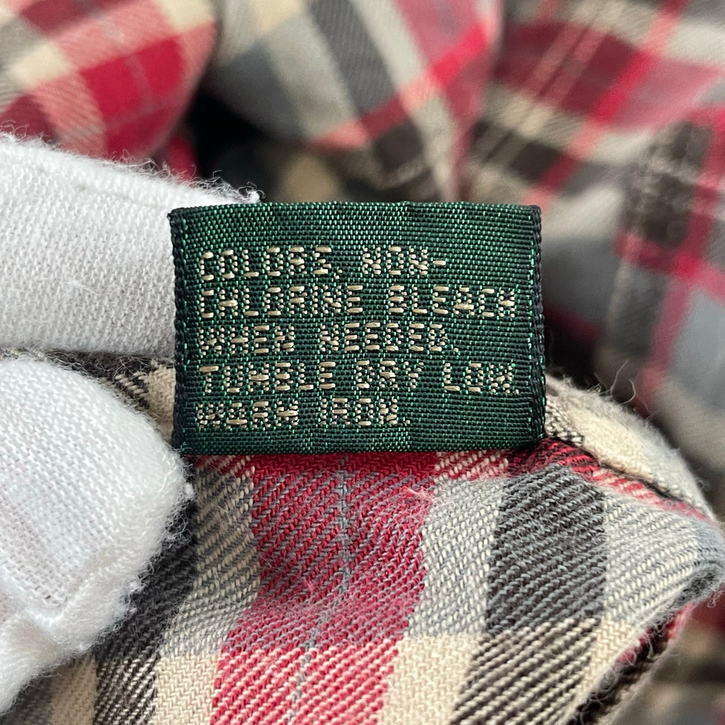 J.CREW / 90s香港製チェックシャツ SIZE：XL