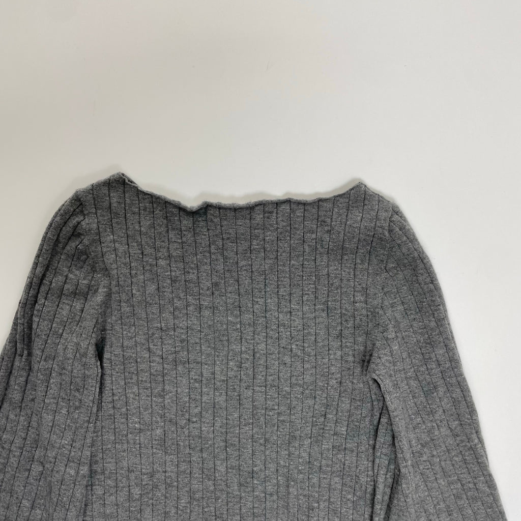 DEMYLEE デミリー / フレアスリーブ リブニット 参考定価：35,000程度 SIZE:S