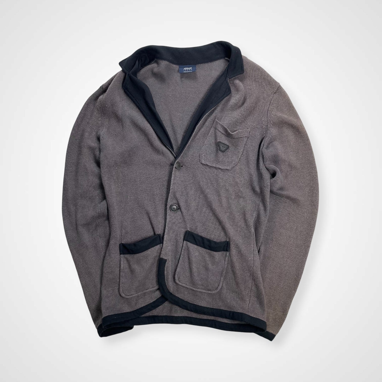 ARMANI JEANS アルマーニジーンズ / リネンニットジャケット サンフェード SIZE:S