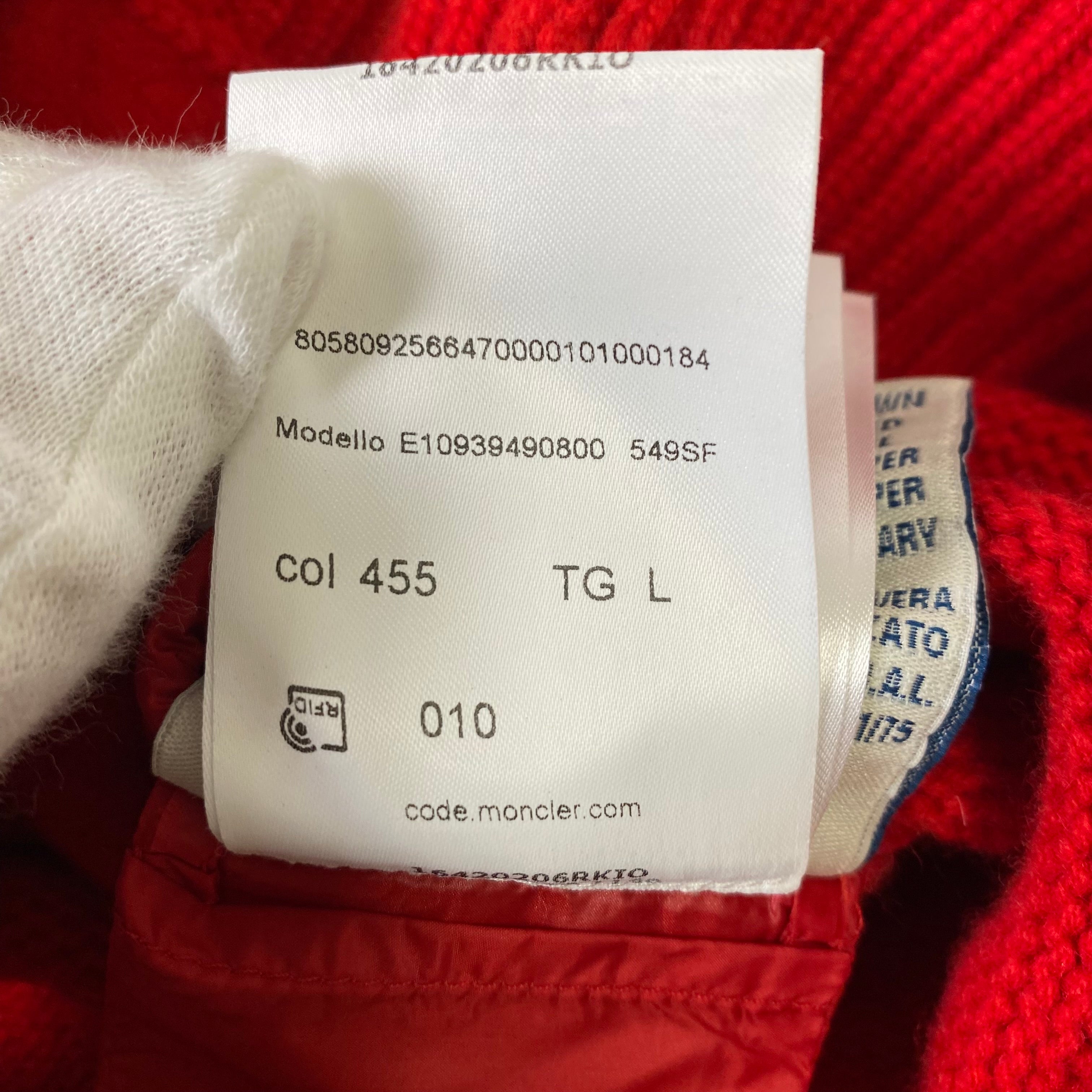 【未使用•国内代理店付】MONCLER モンクレール 中国 正月 記念exclusive ダウンジャケット シルク カシミヤ