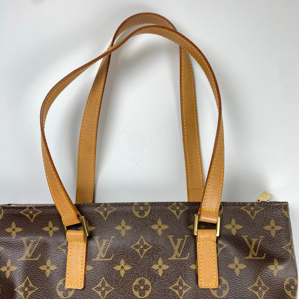 【鑑定済 美品】 LOUIS VUITTON ルイヴィトン / カバピアノ M51148 トートバッグ モノグラムキャンバス ブラウン 茶