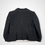 ARMANI COLLEZIONI アルマーニ コレツィオーニ / タキシードカラーショートジャケット ブラック イタリア製 参考定価：120,000程度 SIZE:42