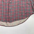 VINTAGE ヴィンテージ / シルク100％ チェックシャツ THE TERRITORY AHEAD USAブランド SIZE:L