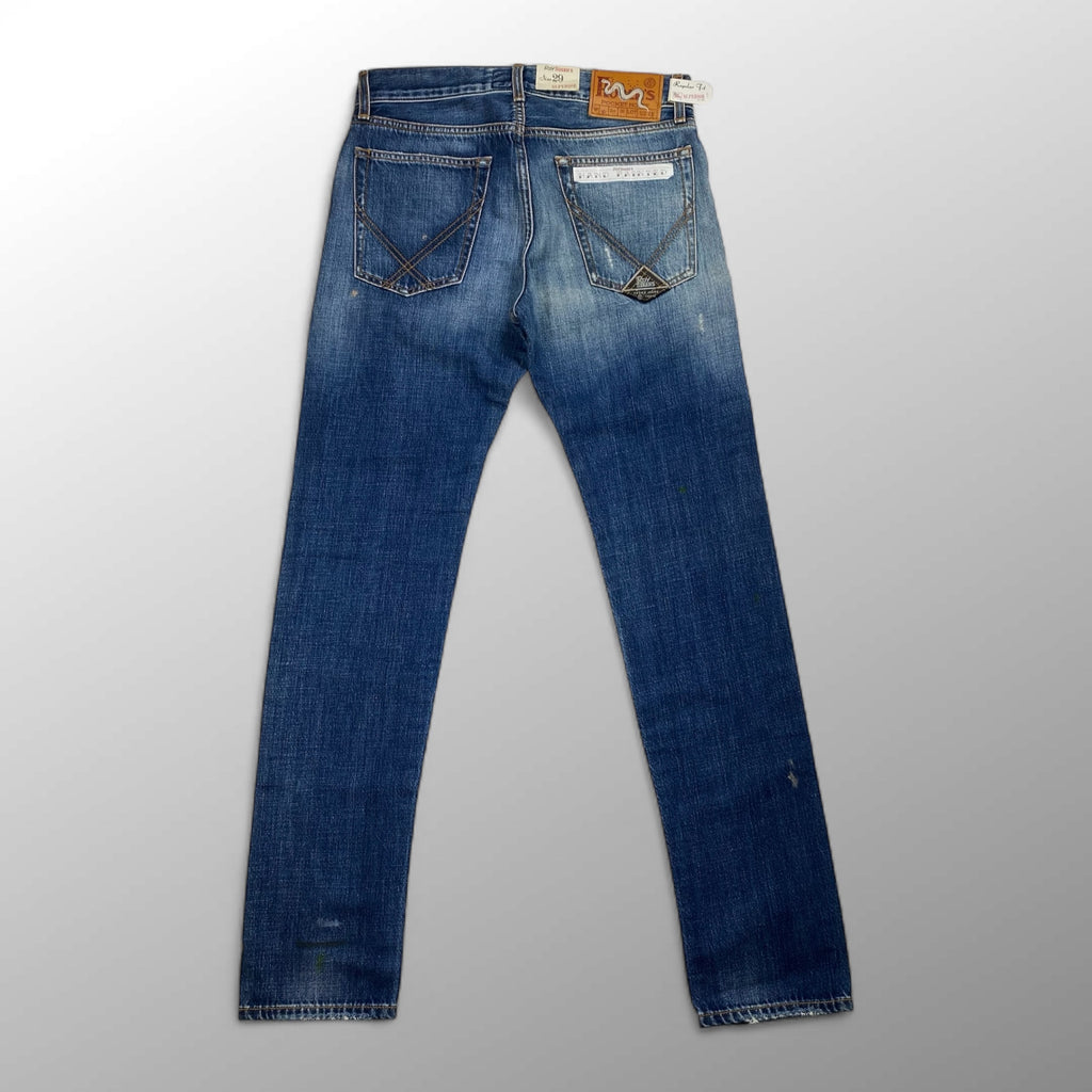 【未使用品】 Roy ROGER’S ロイ ロジャース / CULT SUPERIOR DENIM ハンドペイント デニムパンツ イタリア最古のデニムブランド SIZE：29