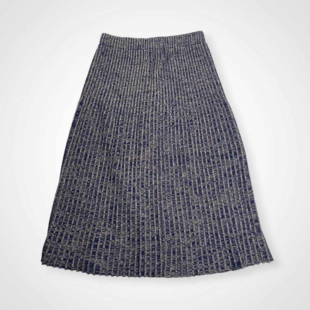 齋藤都世子 toyoko saito / エンブロイダリーニットセットアップ 参考定価：150,000程度 SIZE:M-L程度