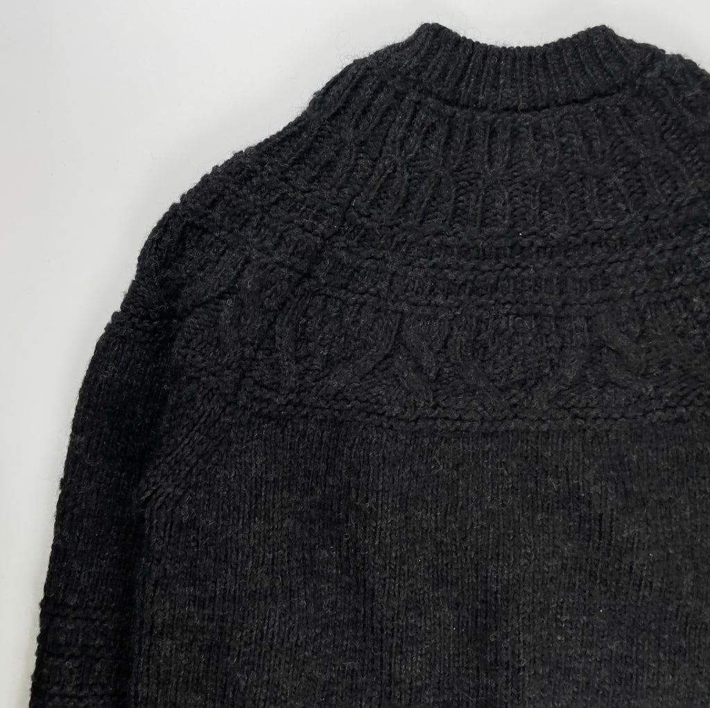 BATONER バトナー / Spread Alan Crew Neck ブラック 参考定価：28,000+tax SIZE:2
