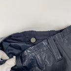 YOHEI OHNO ヨウヘイ オオノ / Faux Leather Biker Trousers 参考定価：58,000+tax SIZE:38