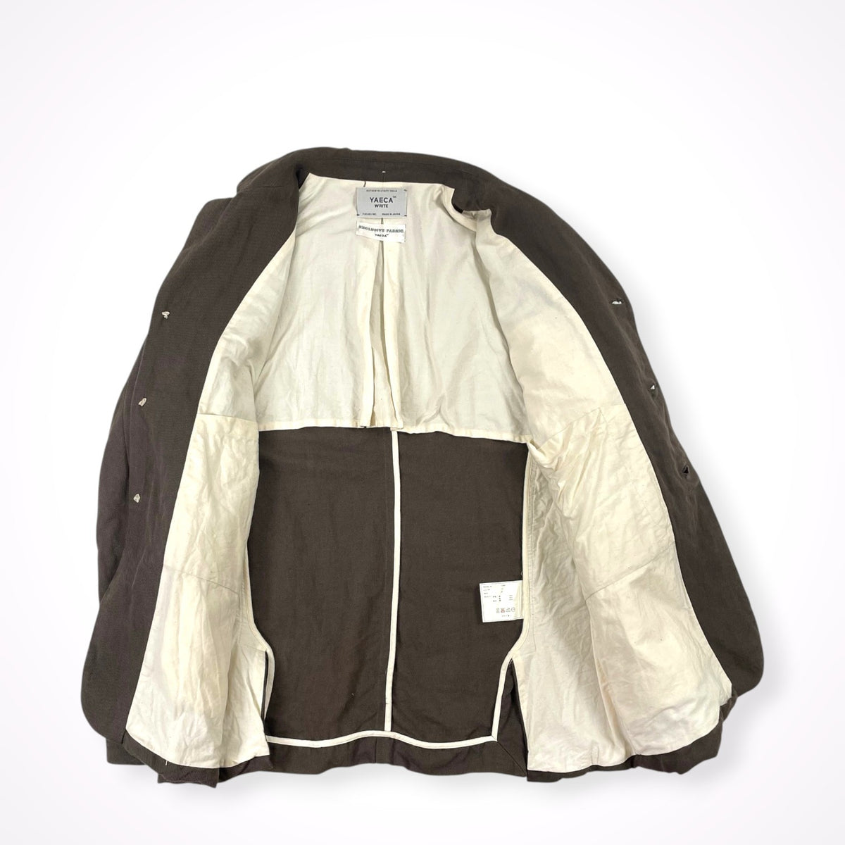 YAECA WRITE / コットンリネン3Bジャケット 参考定価：52,000程度 SIZE:M