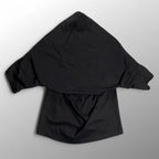 THE URBAN APPAREL / フーディTEE 半袖パーカー ブラック コットン100％