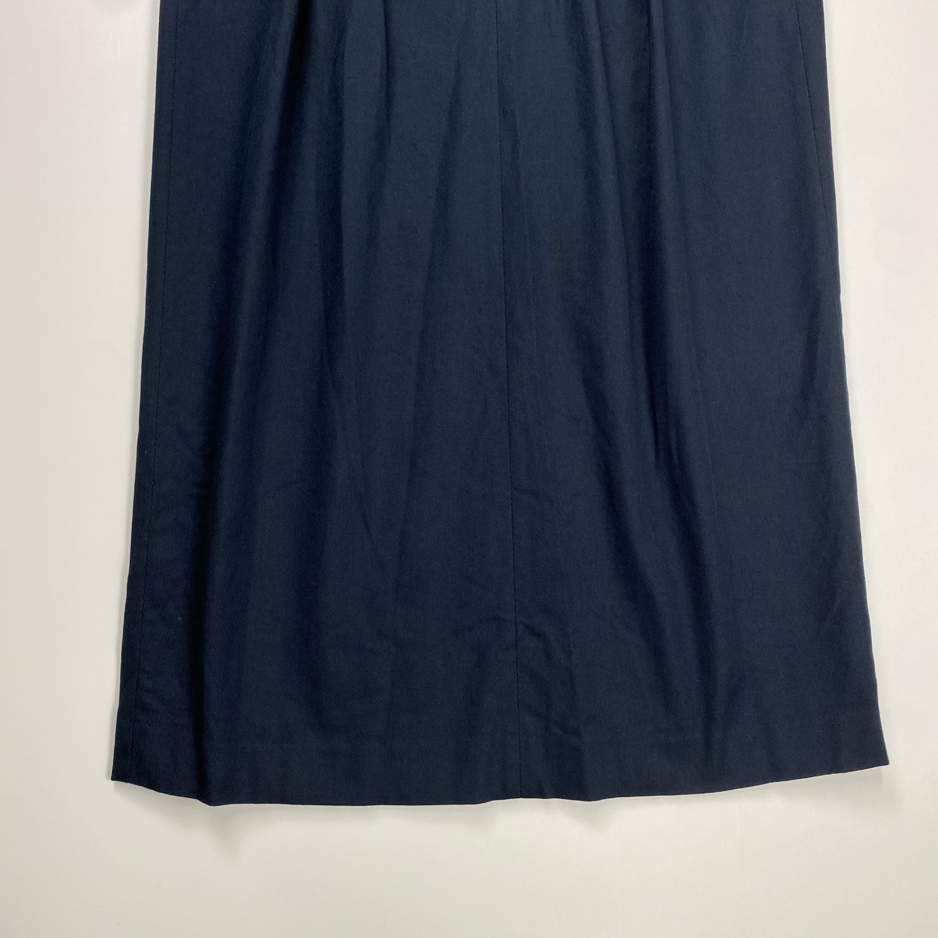 6(ROKU) BEAUTY＆YOUTH ロク ビューティー＆ユース / タックマキシスカート ネイビー 24SS 参考定価：22,000+tax SIZE:38