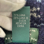 LAUREN RALPH LAUREN / ハンドニットショールカラーカーディガン SIZE:L