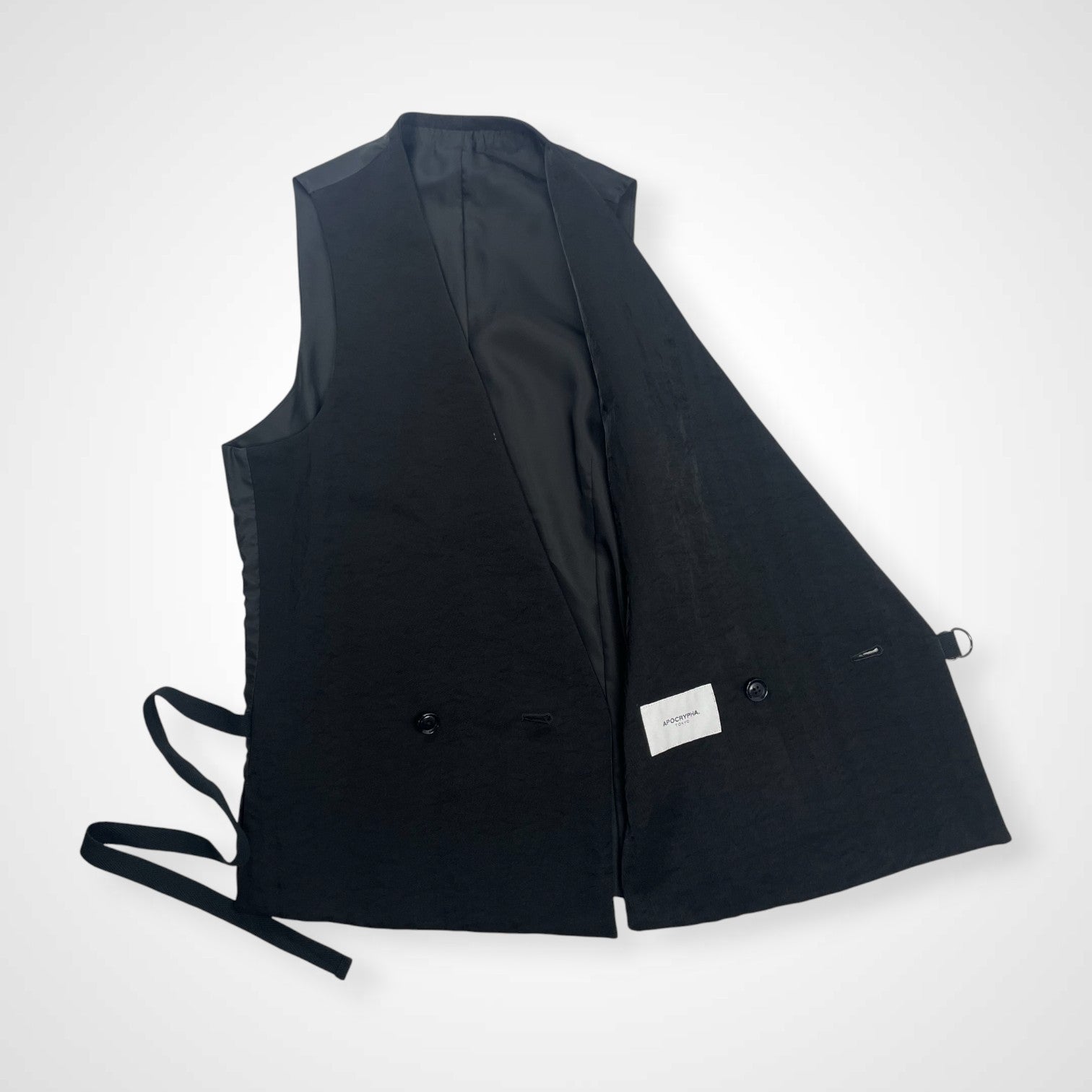 APOCRYPHA アポクリファ / Double Breasted Nylon Vest ラップベスト 参考定価：26,000+tax SIZE：1