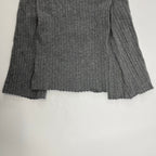 DEMYLEE デミリー / フレアスリーブ リブニット 参考定価：35,000程度 SIZE:S