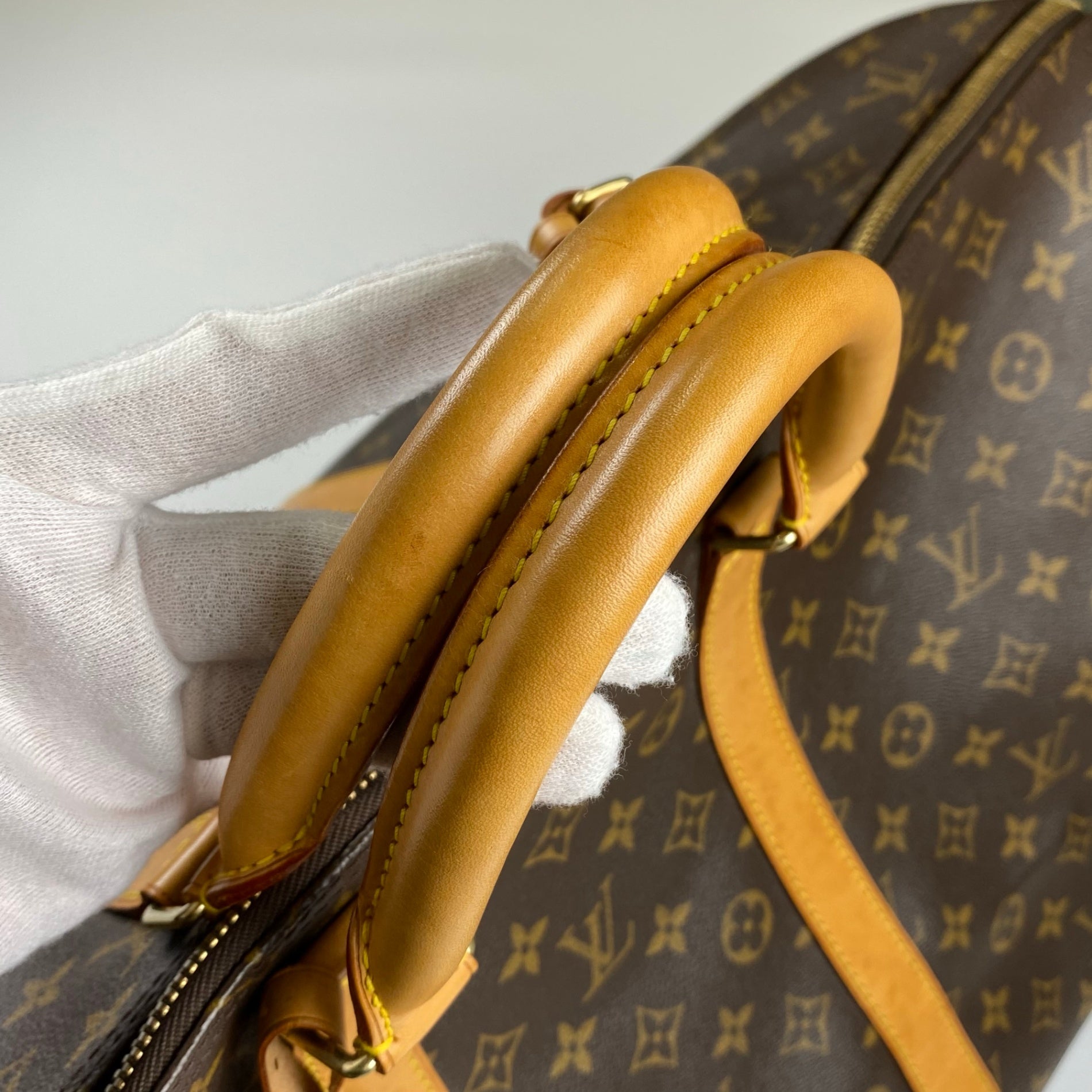 【鑑定済・美品】 LOUIS VUITTON ルイ ヴィトン / キーポル55 M41424 ボストンバッグ モノグラムキャンバス ブラウン 茶