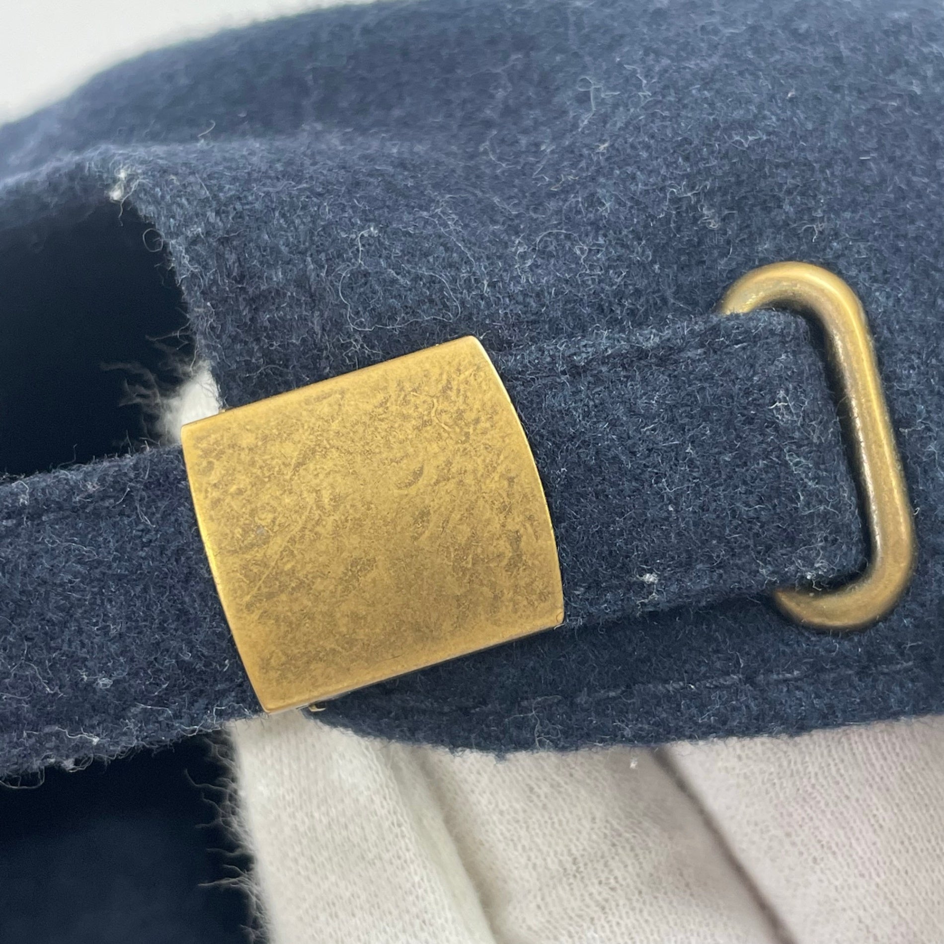 MARGINAL MAN マージナルマン / 刺繍2トーンキャップ ネイビー×ブラウン