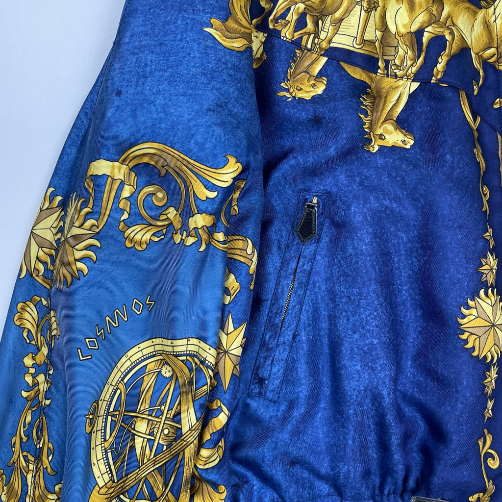 HERMES エルメス / VINTAGE ”COSMOS” シルクリバーシブルジャケット SIZE：40