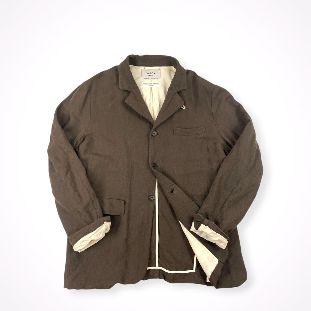 YAECA WRITE / コットンリネン3Bジャケット 参考定価：52,000程度 SIZE:M