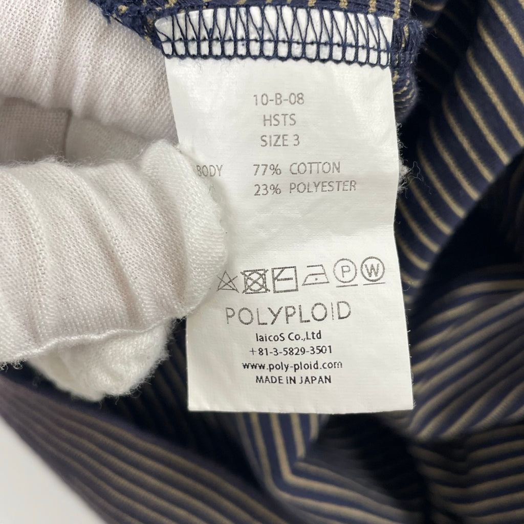 POLYPLOID / T SHIRT B ボーダーTシャツ 参考定価：17,000+tax SIZE：3
