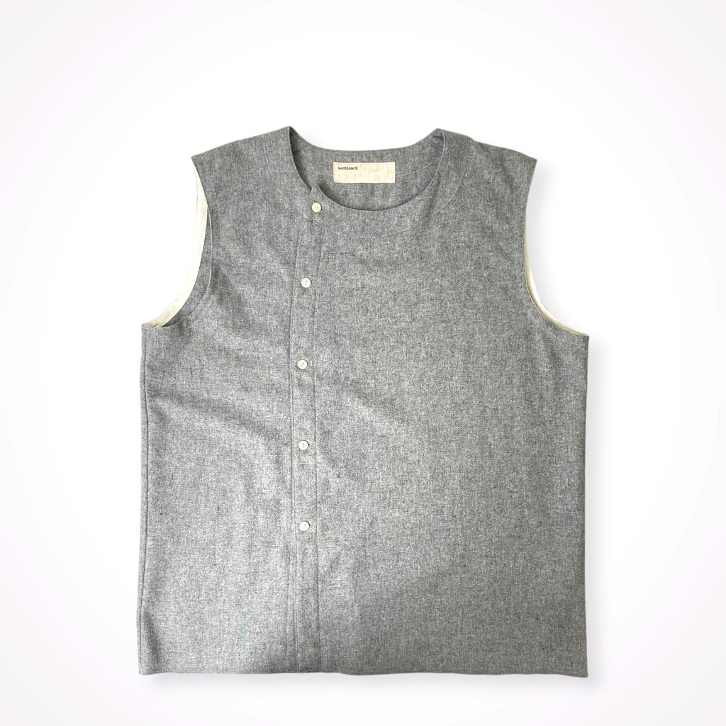 NAISSANCE / アシンメトリーベスト 参考定価：30,000程度 SIZE:M
