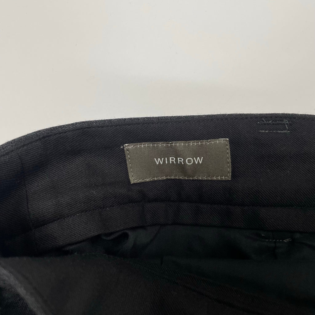 WIRROW / WOOL TROPICAL WIDE SLACKS 参考定価：34,000+tax SIZE:2