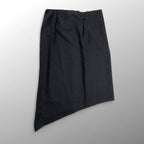 collection PRIVEE? コレクション プリヴェ / アシンメトリー ラップスカート チェック柄 ブラック 参考定価：45,000程度 SIZE：40(W73-75)