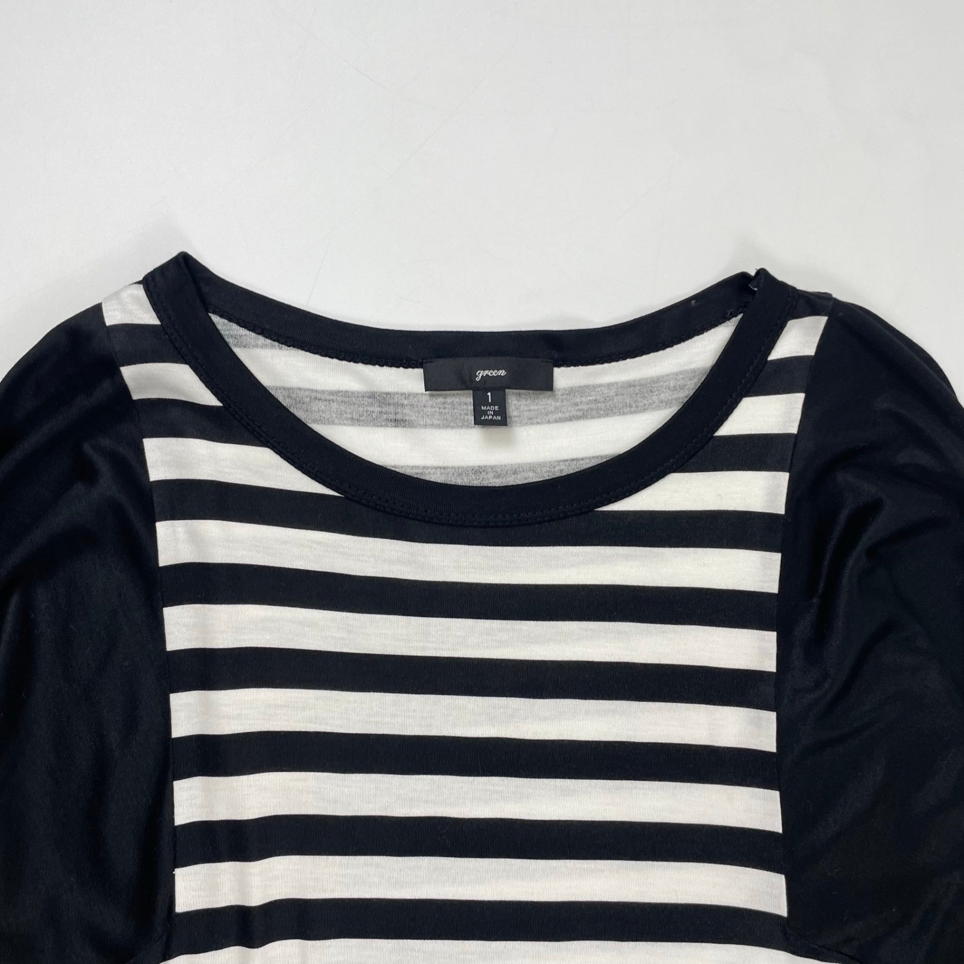 green（HYKE） / ボーダーナイロンカットソー 参考定価：14,000程度 SIZE:1
