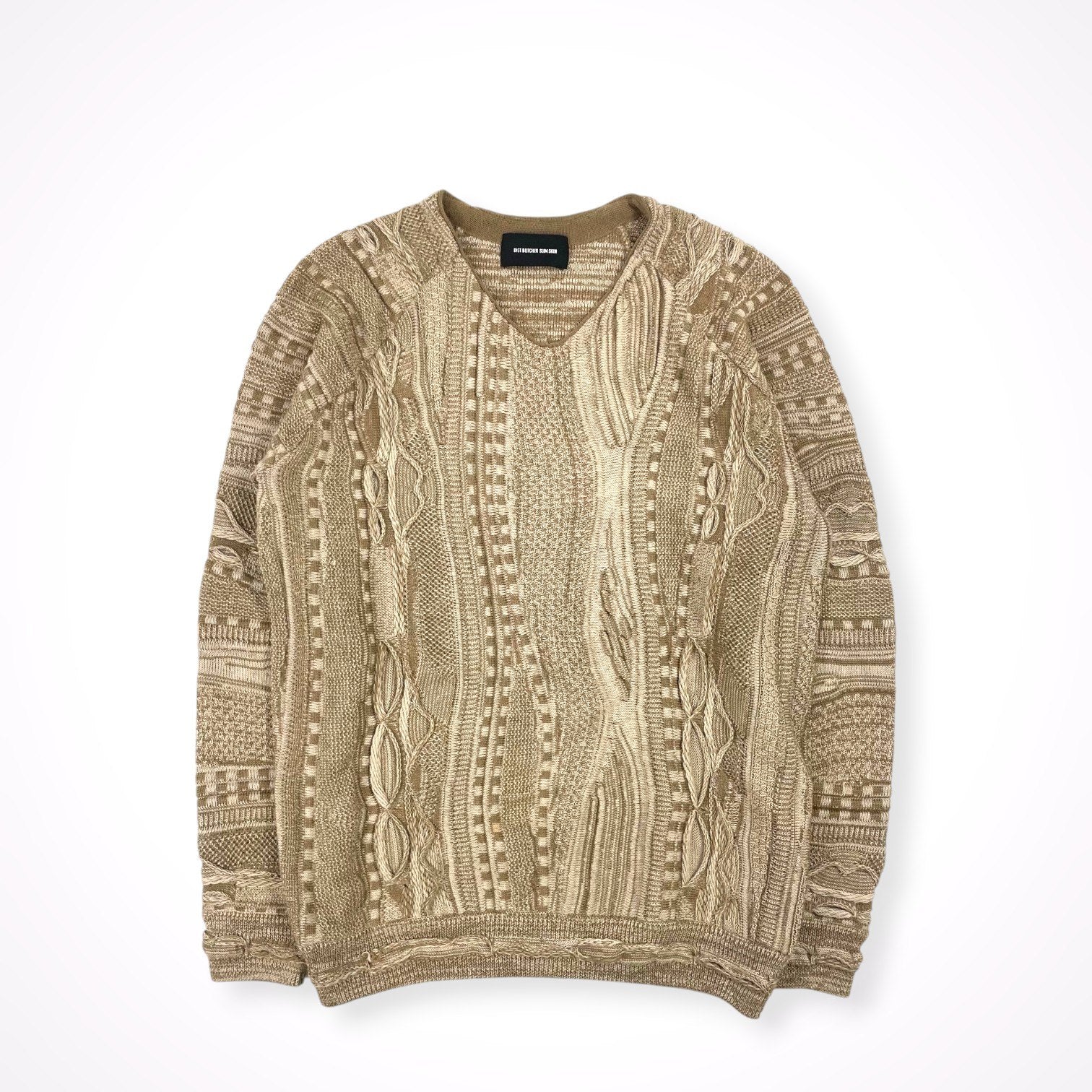 DIET BUTCHER SLIM SKIN / スヌード付3Dニット 参考定価：42,000程度 SIZE:2