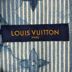 LOUIS VUITTON / 21SS ストライプモノグラムワーク デニムジャケット ヴァージルアブロー SIZE:XL