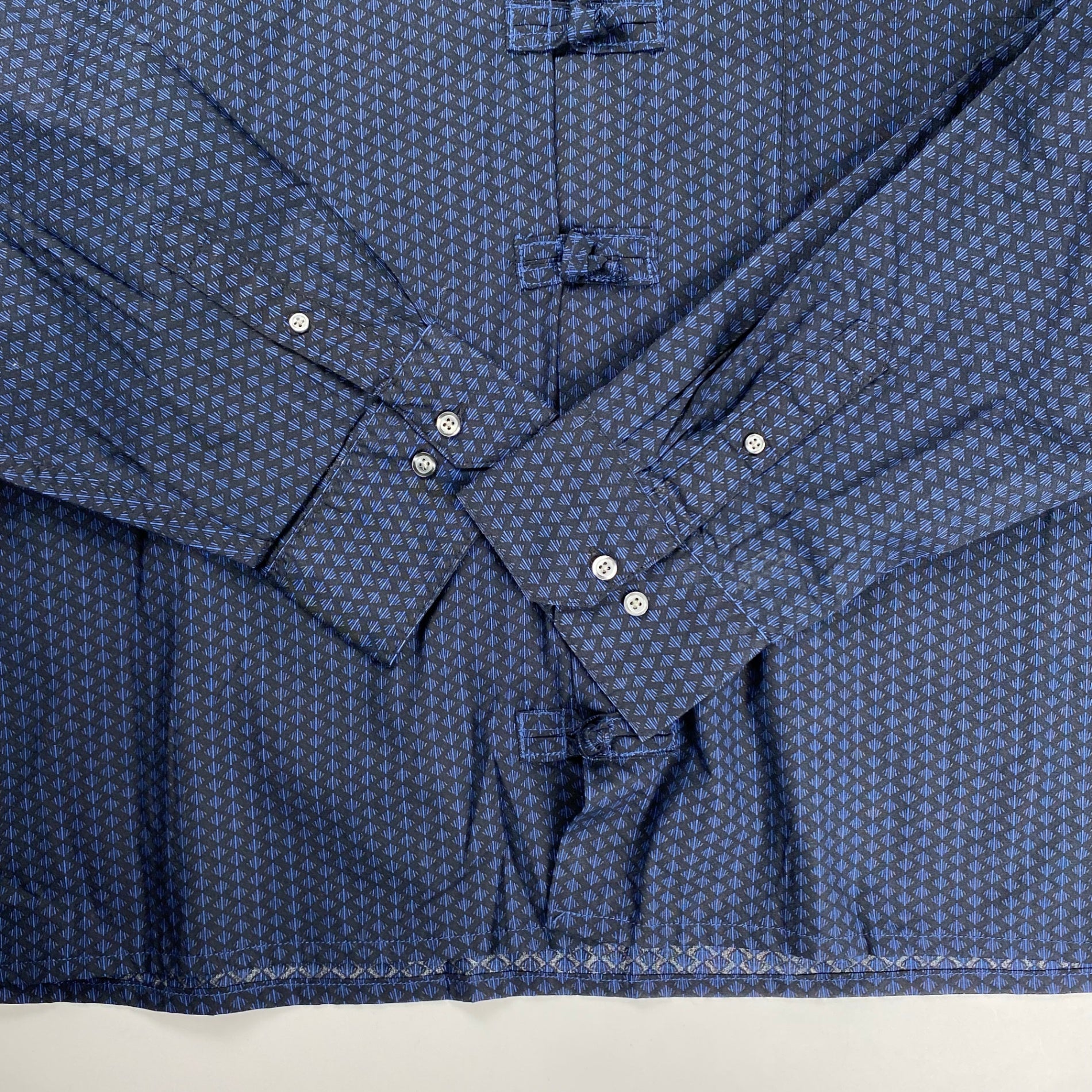 古着 VINTAGE claiborne クレイボーン / チャイナボタン シャツ ビッグシルエット SIZE：3XL